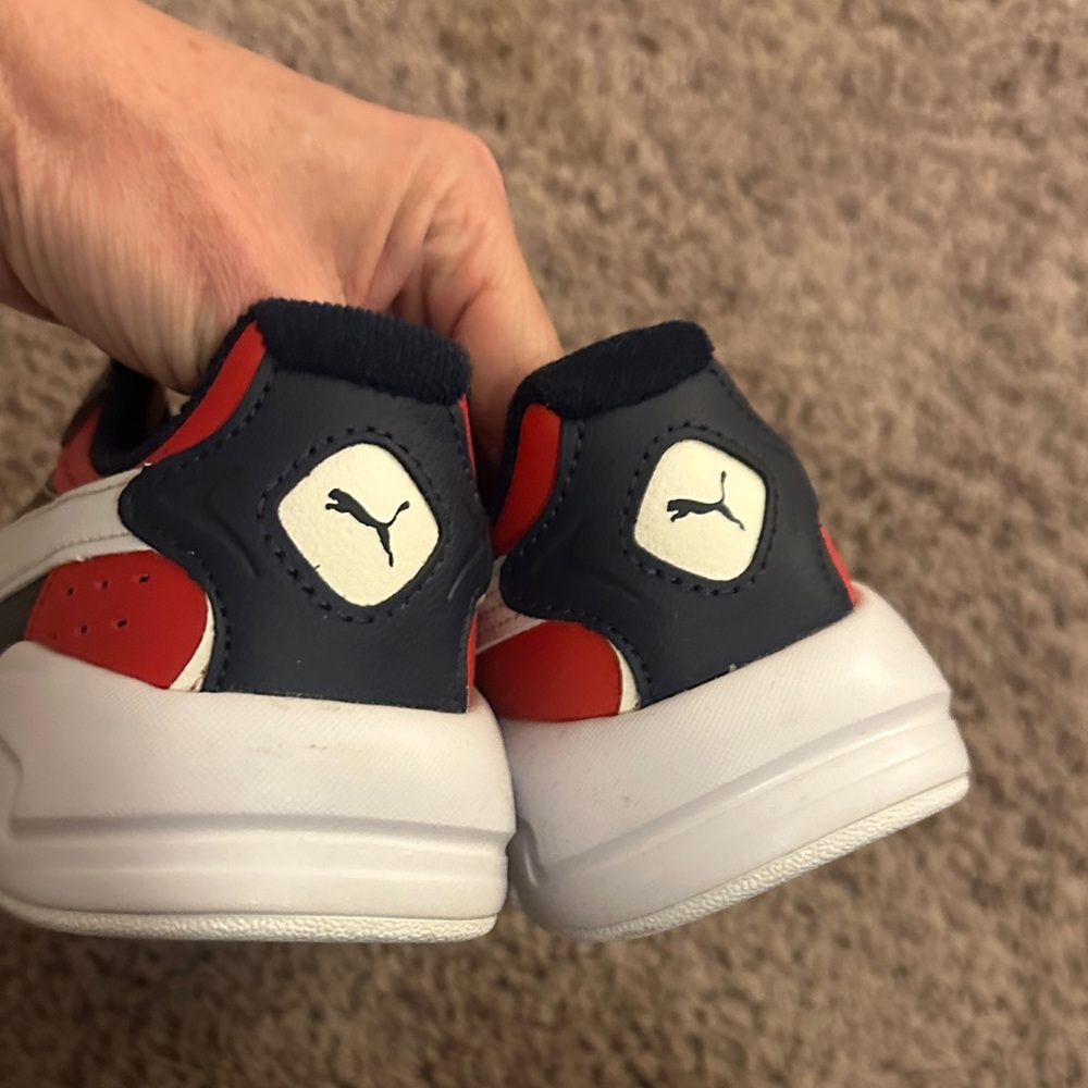 Puma Kids Sneakers in Navy and Red - Picture 3 of 5